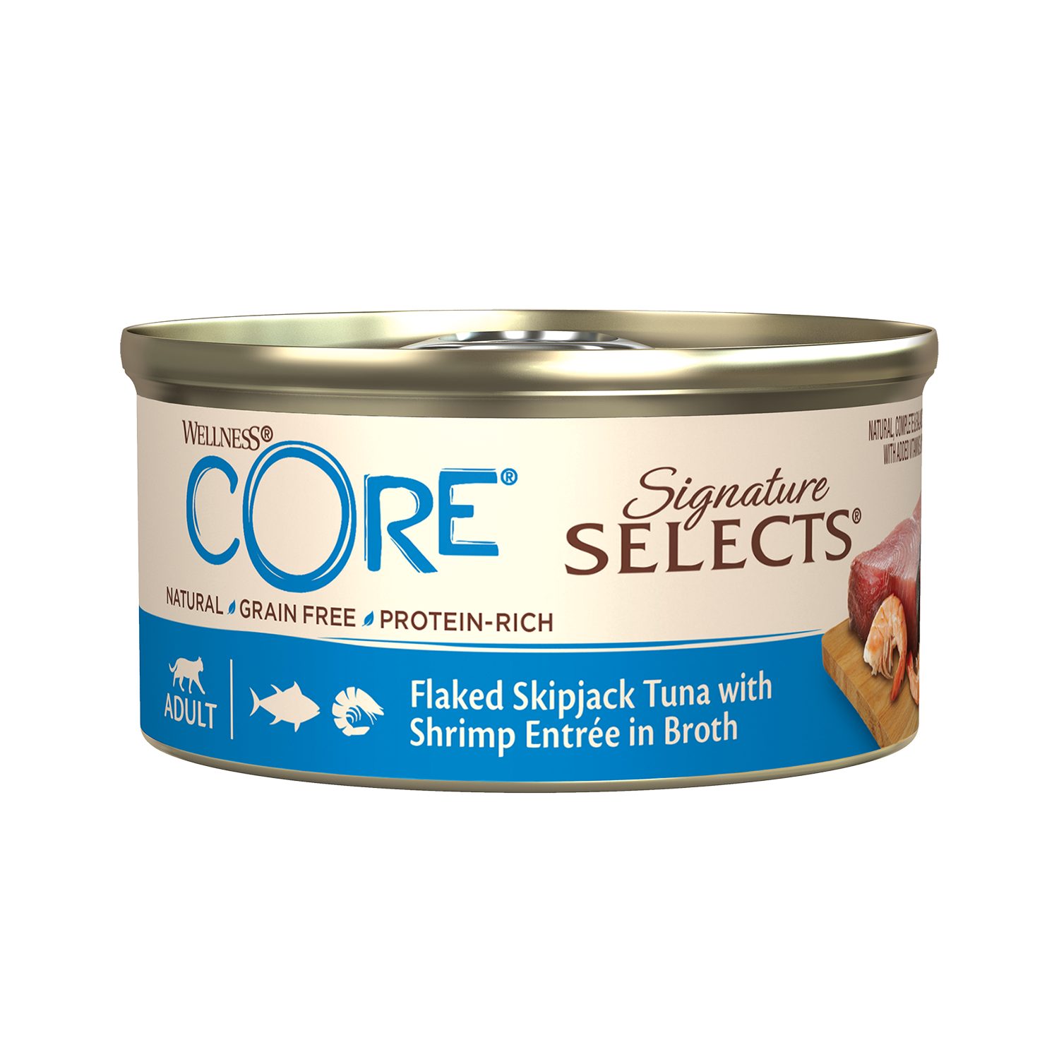 ويلنس كور سيجناتشر سيلكتس تونة وجمبري في مرق للقطط 79 جم | صيدلية.كوم.