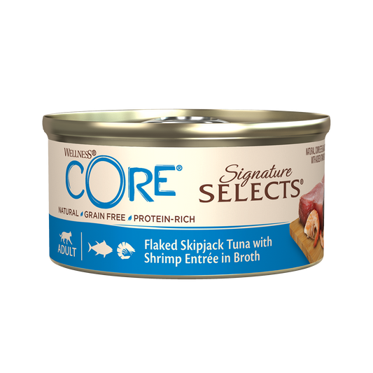 ويلنس كور سيجناتشر سيلكتس تونة وجمبري في مرق للقطط 79 جم |  صيدلية.كوم.