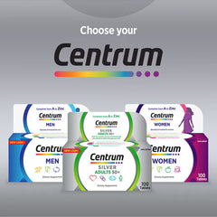 سنتروم الفضي مكمل غذائي متعدد الفيتامينات للبالغين 100 حبة | صيدلية.كوم.