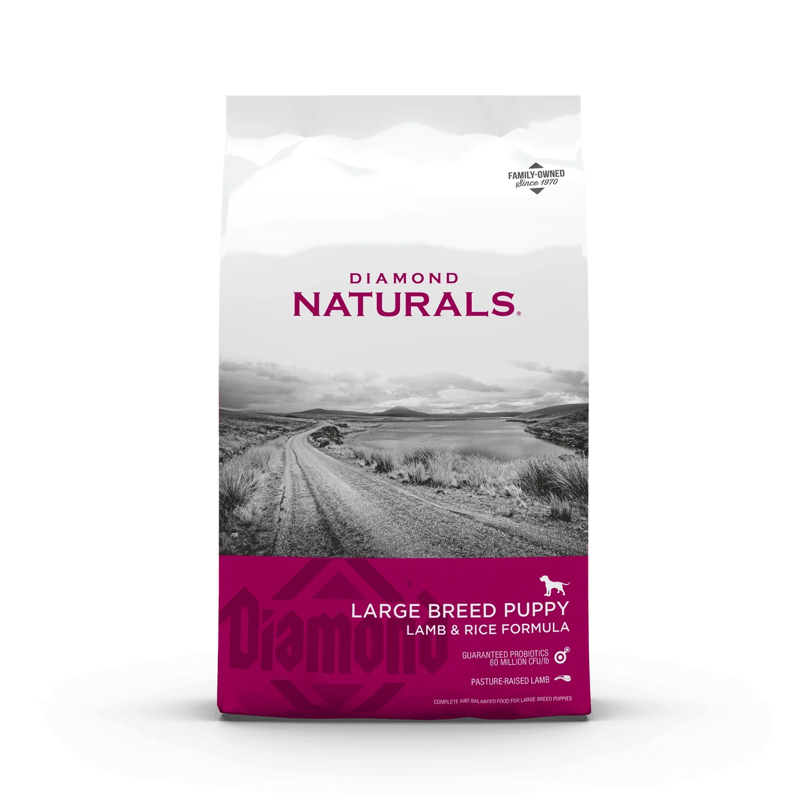 دايموند ناتشورال طعام جاف لسلالات الجراء الكبيرة غنية بلحم الضأن والأرز 2 كيلو | صيدلية.كوم.