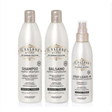 ال صالون طقم النعومه والترطيب (شامبو +بلسم+ليف ان )