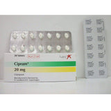 Cipram Antidepressant 28 Tablets - 20 Mg