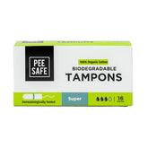 Pee Safe Comfortable Organic Cotton Earplugs, No Stains, Super Size, 16 Pieces