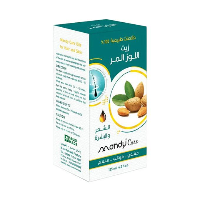 زيت اللوز المر للشعر والبشرة من ماندي كير 125 مل | صيدلية.كوم.