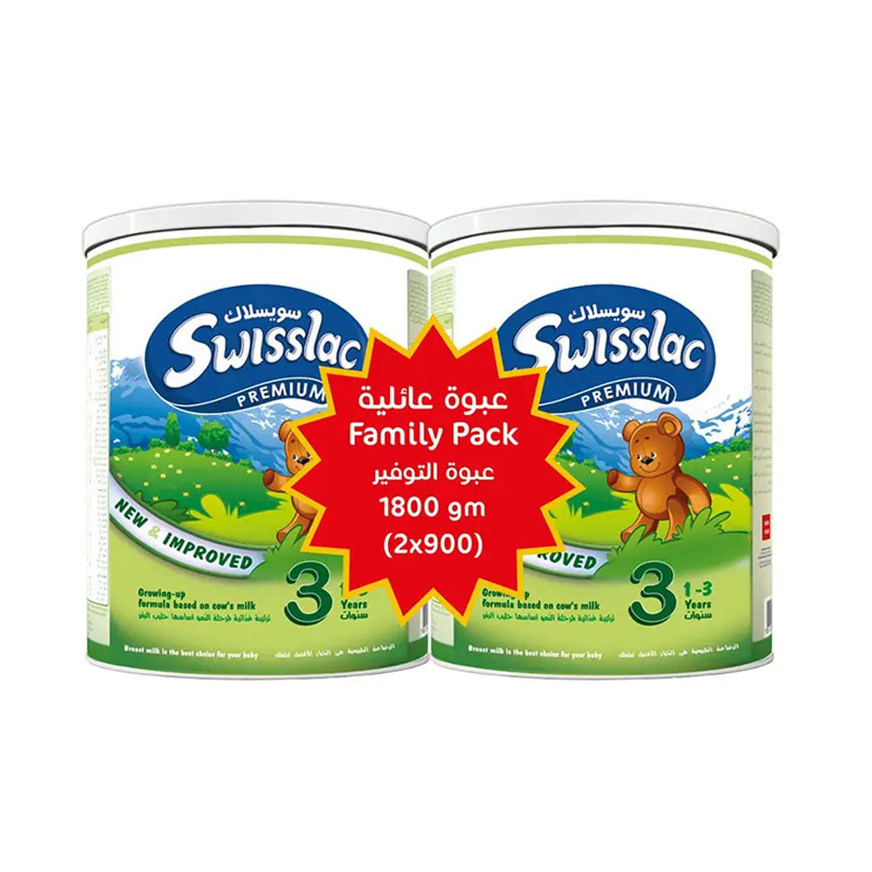 سويسلاك بريميوم حليب أطفال المرحلة 3 حجم 900 جم عدد 2 | صيدلية.كوم.