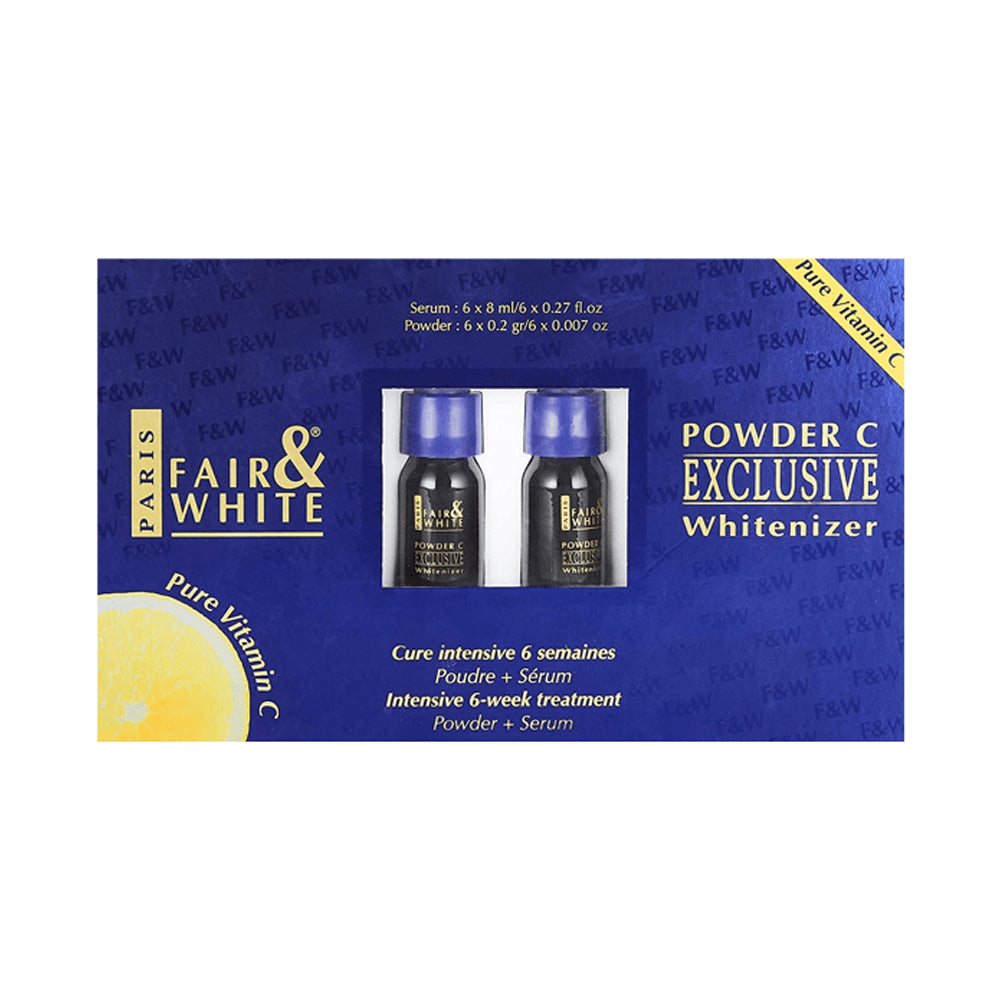 مجموعة تفتيح البشرة باودر C من فير اند وايت 6 قطع | صيدلية.كوم.