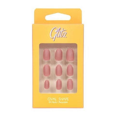 أظافر صناعية من جليتز لون لحمي