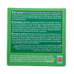 Skins Mint Flavored Condom 4 Pieces