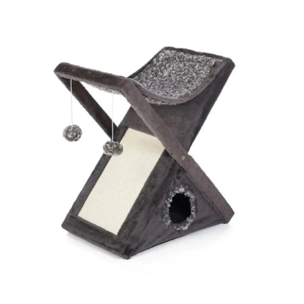 بريفيو بيت خداشة مع سرير ولعبة للقطط | صيدلية.كوم.