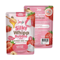 Joji Secret Young Silky Web Bubble Soap Bar with Strawberry and Honey 100g