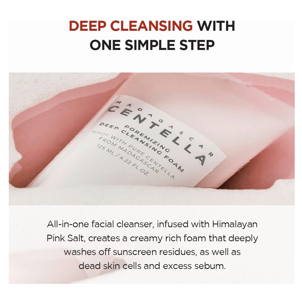 غسول رغوي مدغشقر سينتيلا للتنظيف العميق للمسام 125 مل من سكين 1004 | صيدلية.كوم.