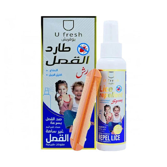 بخاخ طارد للقمل بالنعناع وأكليل الجبل 120 مل من يو فريش |  صيدلية.كوم.