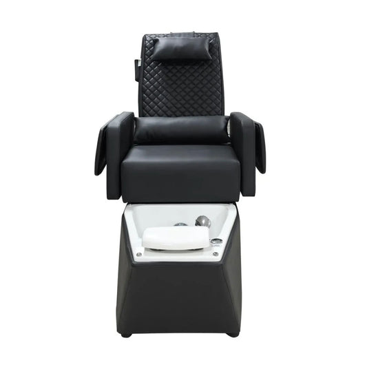 كرسي مساج اسود مع حوض جاكوزي ابيض |  صيدلية.كوم.