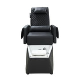 كرسي مساج اسود مع حوض جاكوزي ابيض |  صيدلية.كوم.