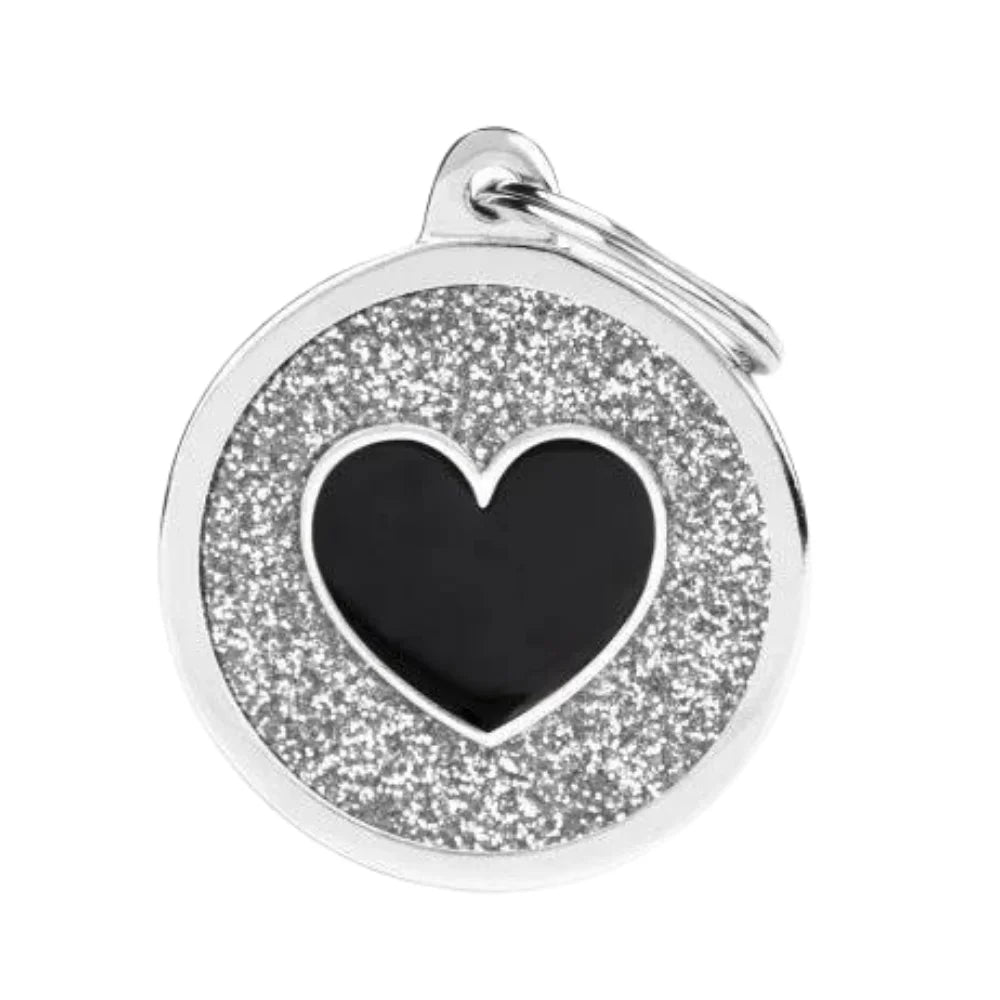 ماي فاميلي قلادة قلب صغير أسود لامع |  صيدلية.كوم.
