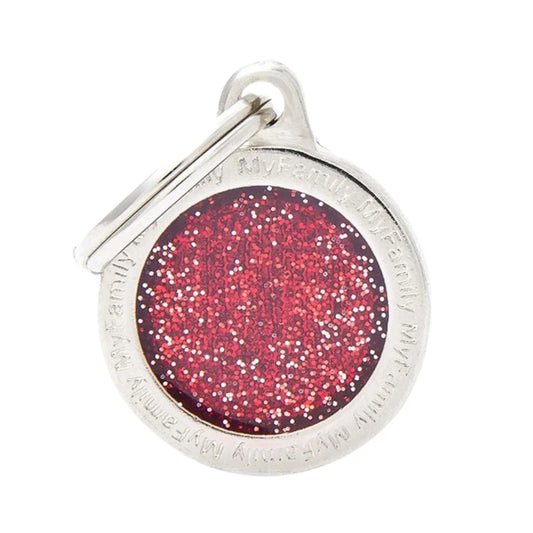 ماي فاميلي قلادة بريق دائري صغير أحمر |  صيدلية.كوم.