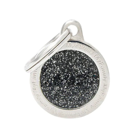 ماي فاميلي قلادة دائرة صغيرة سوداء لامعة |  صيدلية.كوم.