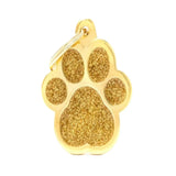 ماي فاميلي قلادة دائرية لون ذهبي لامع شكل كف قطة لون اسود حجم كبير |  صيدلية.كوم.