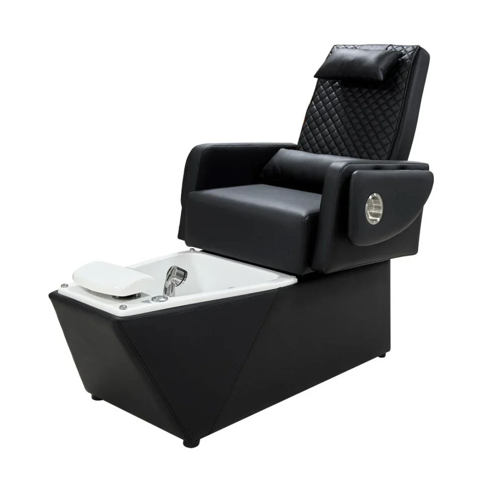 كرسي مساج اسود مع حوض جاكوزي ابيض |  صيدلية.كوم.