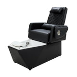 كرسي مساج اسود مع حوض جاكوزي ابيض |  صيدلية.كوم.