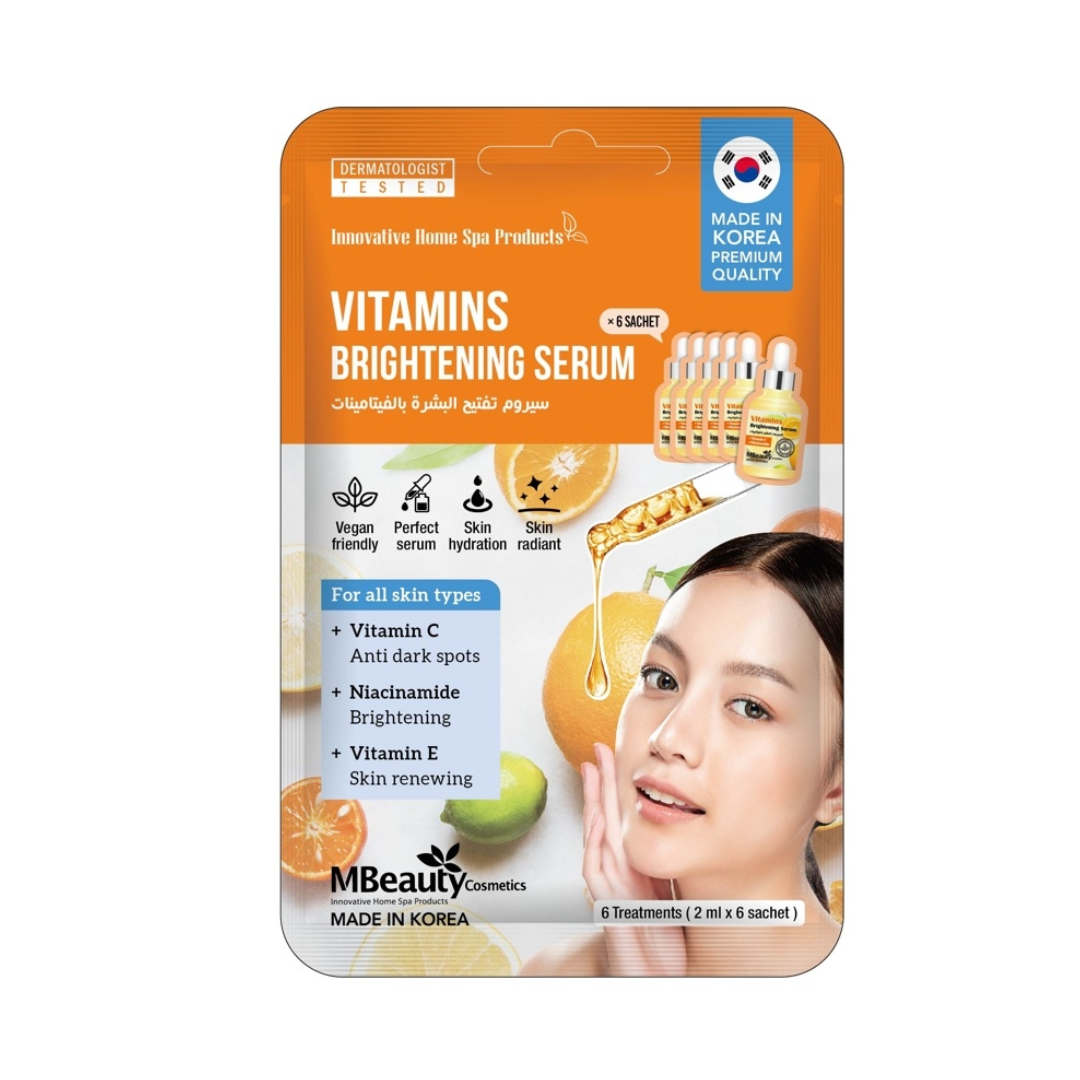 سيروم تفتيح البشرة وللوجه ام بيوتي بالفيتامينات 2 مل 6 قطع |  صيدلية.كوم.