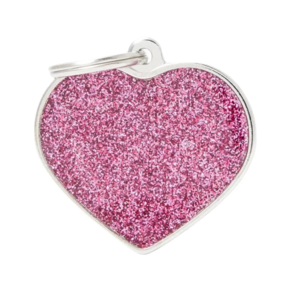 ماي فاميلي قلادة بريق القلب الكبير الوردي |  صيدلية.كوم.