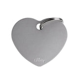 ماي فاميلي قلادة المونيوم شكل قلب لون رمادي حجم كبير |  صيدلية.كوم.