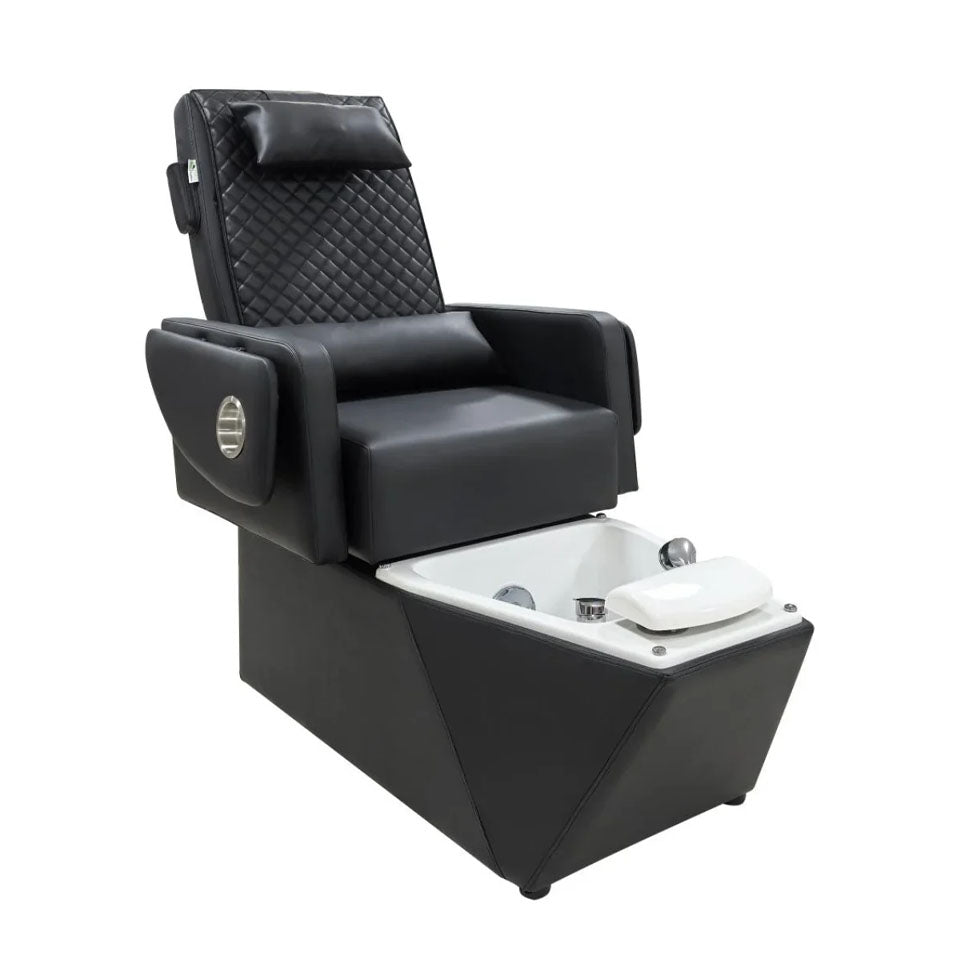 كرسي مساج اسود مع حوض جاكوزي ابيض |  صيدلية.كوم.