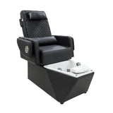 كرسي مساج اسود مع حوض جاكوزي ابيض |  صيدلية.كوم.