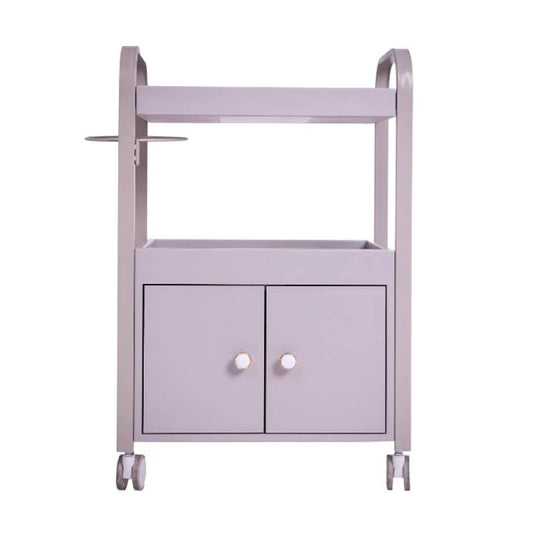 ترولي صالون بابين ودرج علوي رمادي |  صيدلية.كوم.