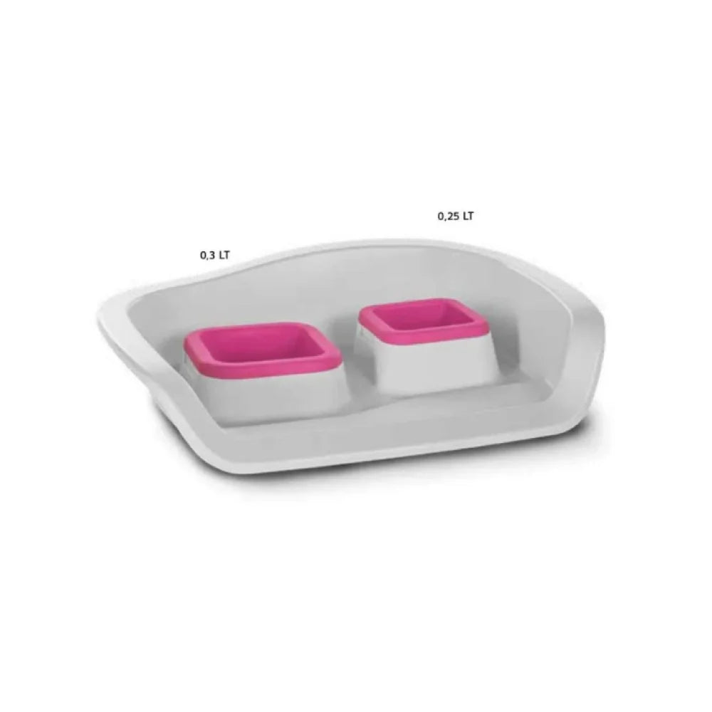 أم بي برغامو صينية مع مأكلية ومشربية برتقالي | صيدلية.كوم.