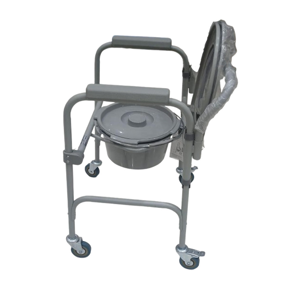 كرسي حمام عريض المنيوم بعجل من رايت كير |  صيدلية.كوم.