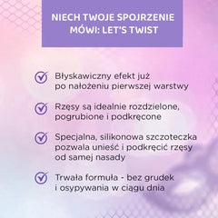 ماسكارا فارييتيه ليتس تويست لتقويس وتكثيف الرموش اسود من ايفيلين