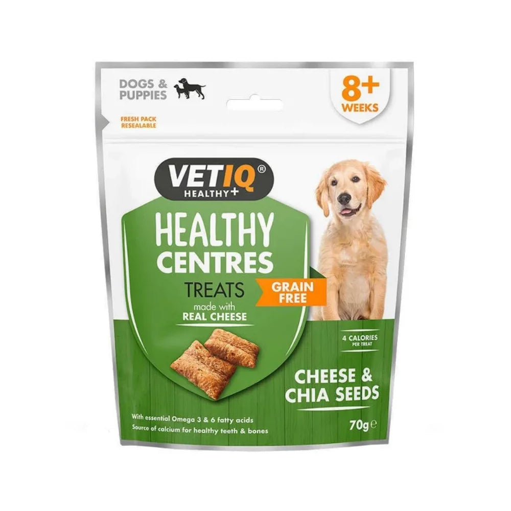 مارك اند شابل هليثي سنترز مكافات بالجبن وبذور الشيا للكلاب 70غ | صيدلية.كوم.