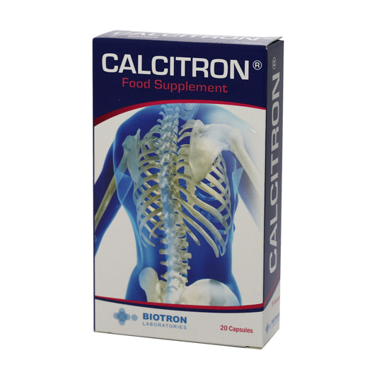 كالسيترون مكمل كالسيوم للحفاظ على صحة العظام 20 كبسولة |  صيدلية.كوم.
