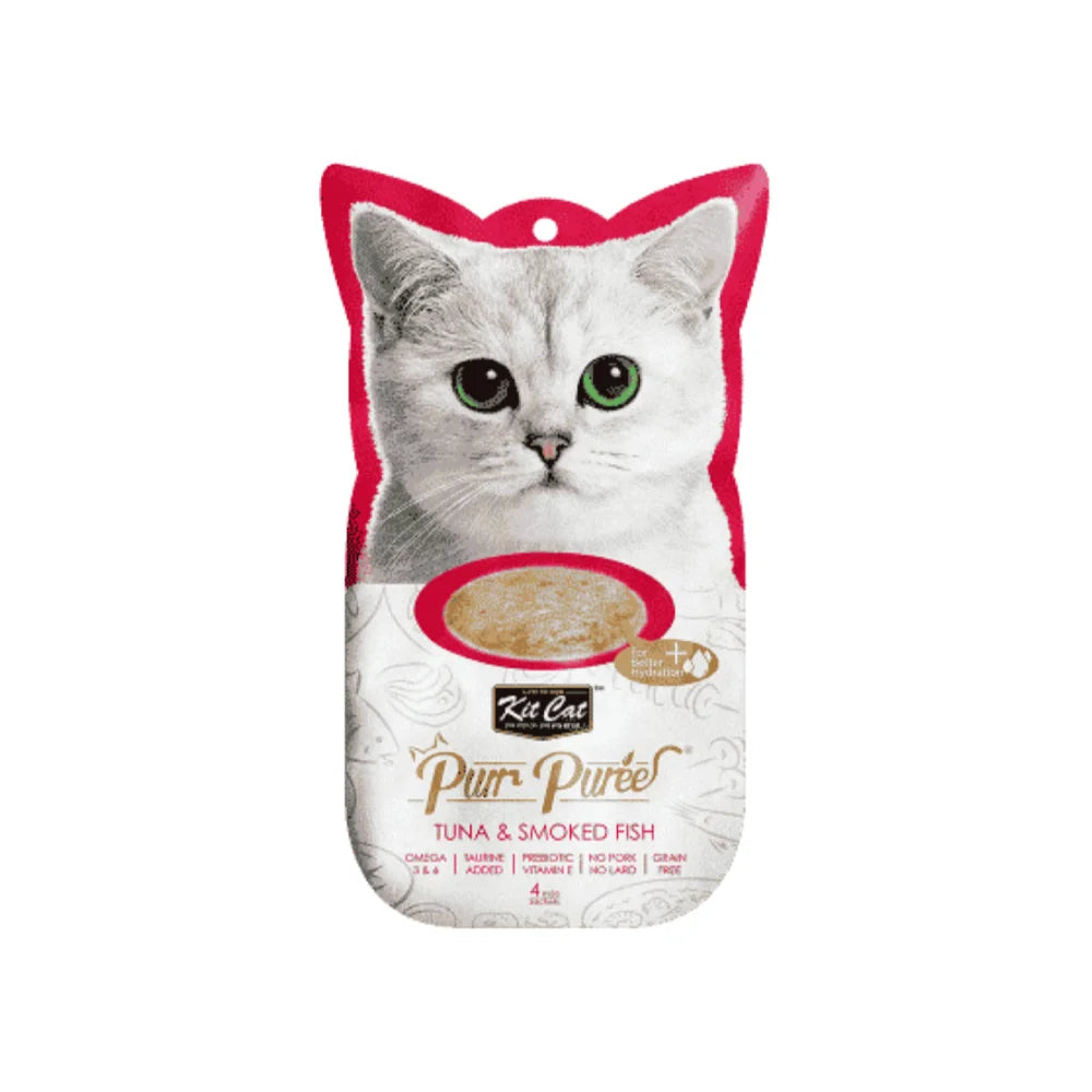 كت كات مكافآت تونا وسمك مدخن 15غ × 4 |  صيدلية.كوم.