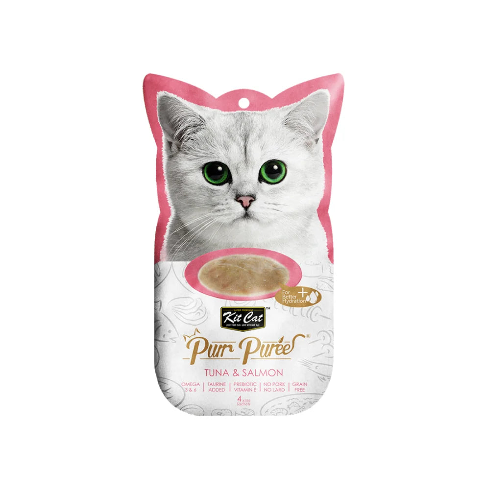كت كات مكافآت كريمية للقطط بنكهة التونة والسالمون 4*15غ | صيدلية.كوم.