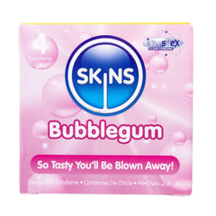 Skins Bubblegum Flavored Condom 4 Pieces