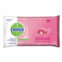 ديتول مناديل معقمة للبشرة الحساسة 40 مناديل | صيدلية.كوم.