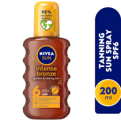 Nivea Carotene Sun Oil Spray Golden and Lasting Tan 6 Low 200 ml