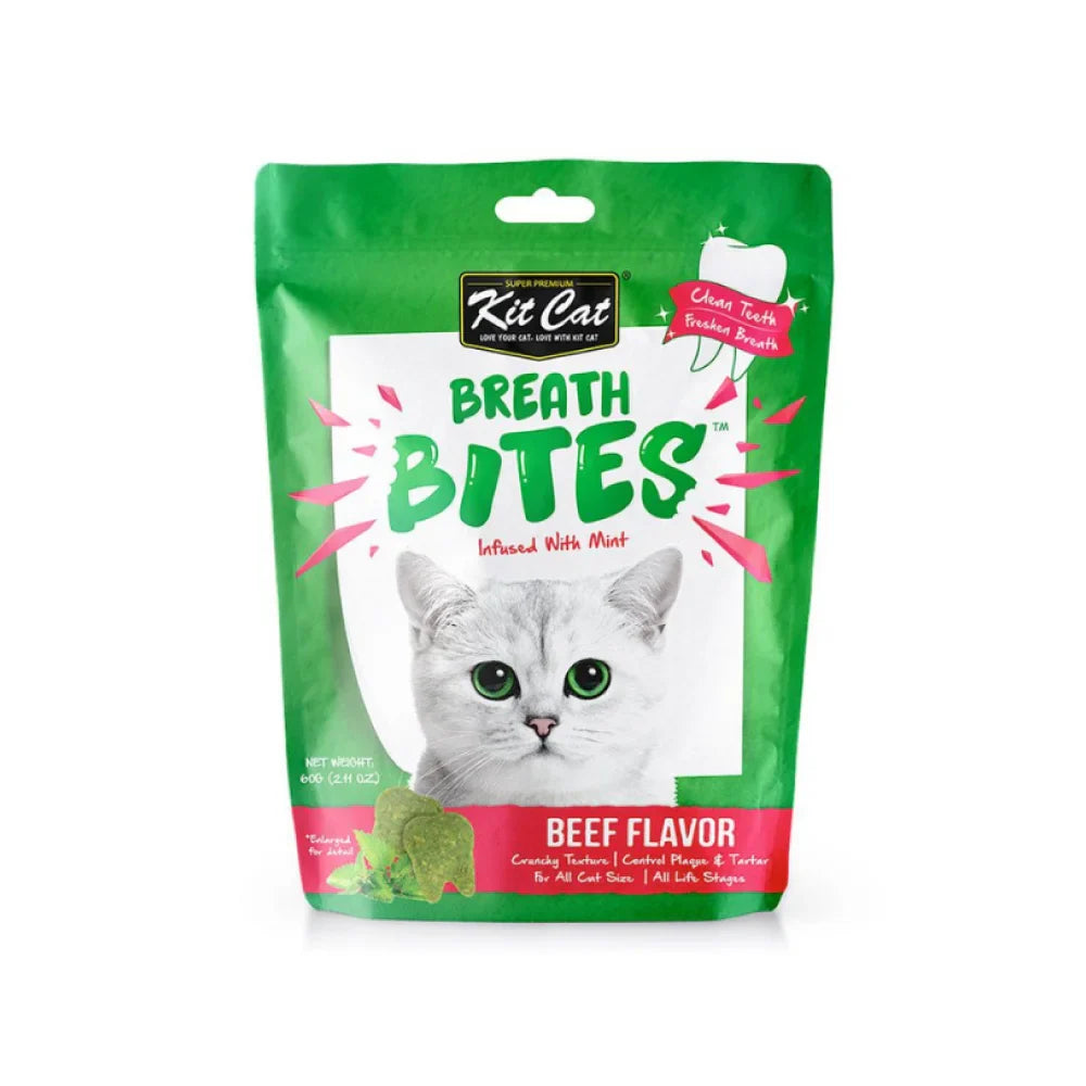 كت كات بريث بايتس نعناع مكمل غذائي باللحم البقري 60غ | صيدلية.كوم.