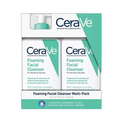 منظف الوجه الرغوي للبشرة العادية و الدهنية 355 مل × 2 من سيرافي | صيدلية.كوم.