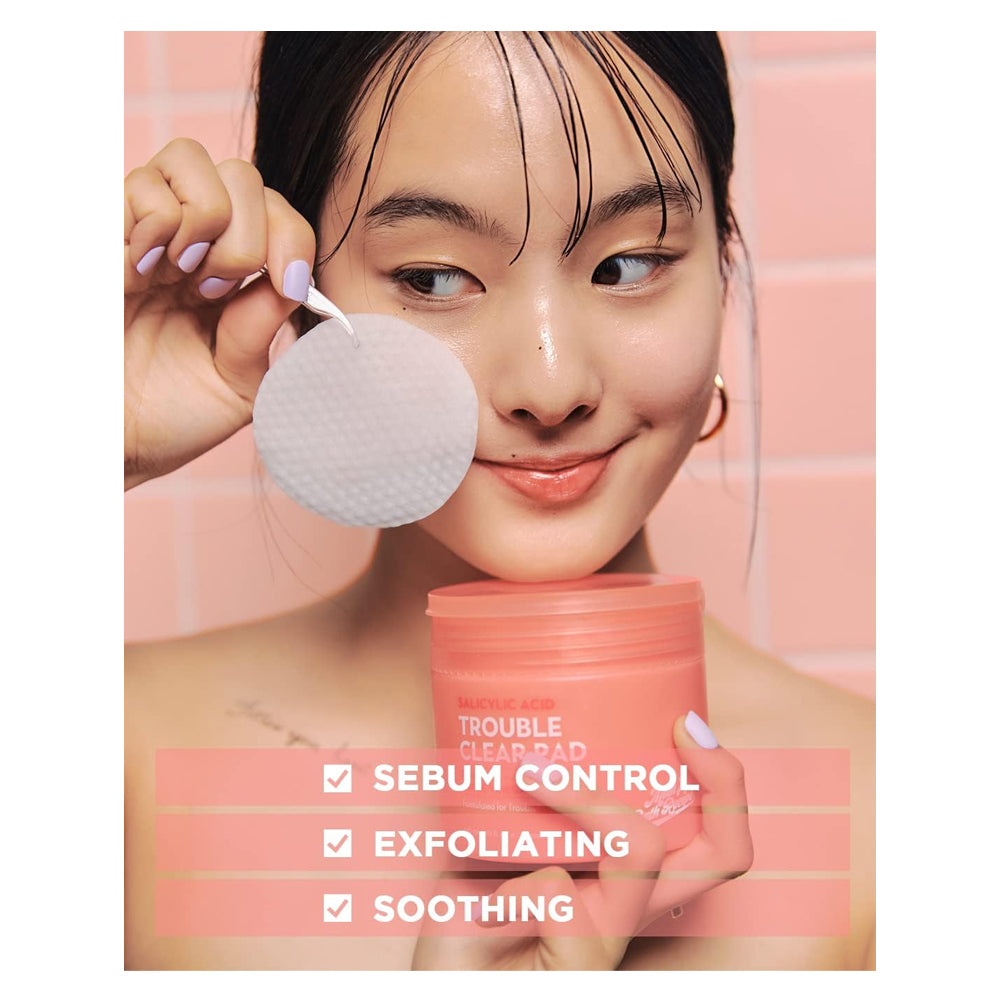 مناديل التونر بحمض الساليسيليك لتنظيف الوجه 60 منديل من مومز باث | صيدلية.كوم.