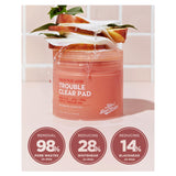 مناديل التونر بحمض الساليسيليك لتنظيف الوجه 60 منديل من مومز باث | صيدلية.كوم.