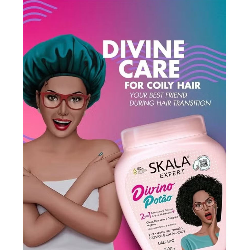 كريم شعر ديفينو بوتاو بخلاصه الكولاجين والكراتين النباتي للشعر المجعد من سكالا 1000 جرام | صيدلية.كوم.