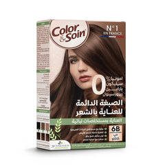 Hair dye 6B Light Chocolate Brown color-soin 135 ml