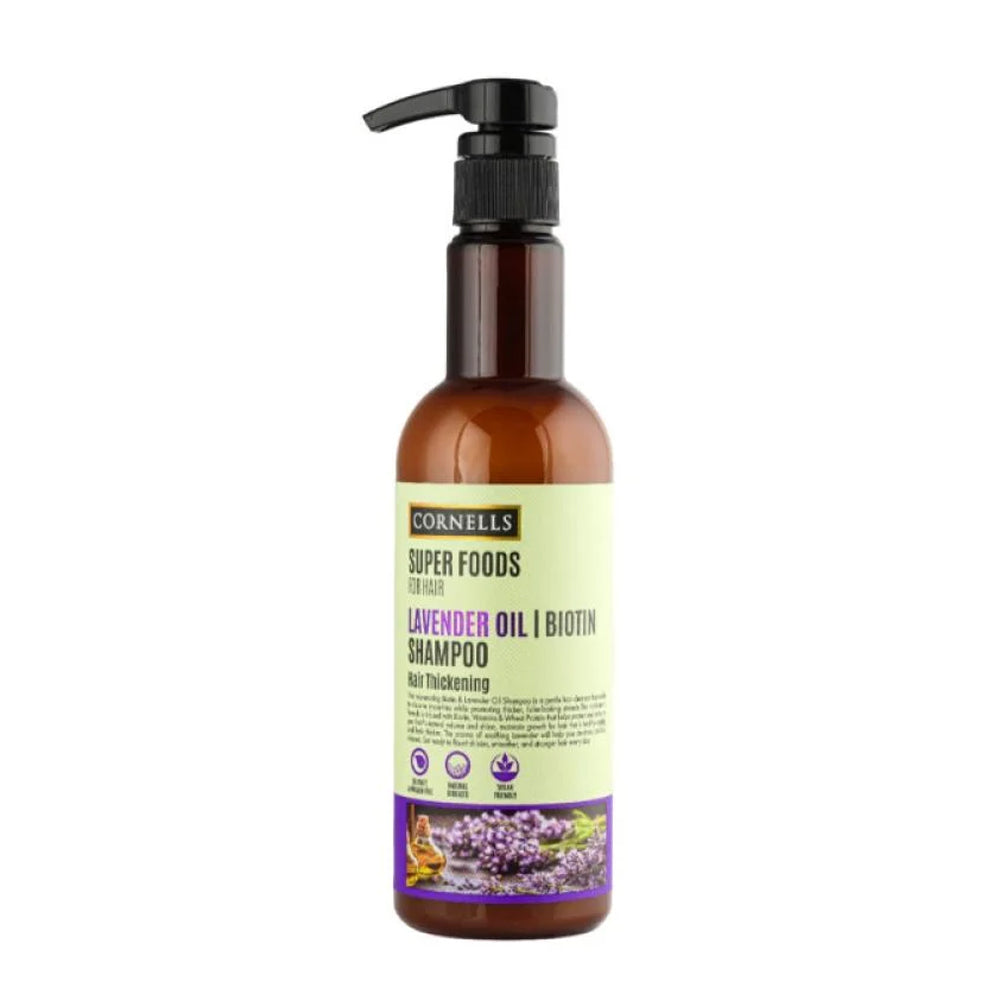شامبو سوبر فودز بزيت اللافندر والبيوتين 500 مل من كورنلز | صيدلية.كوم.