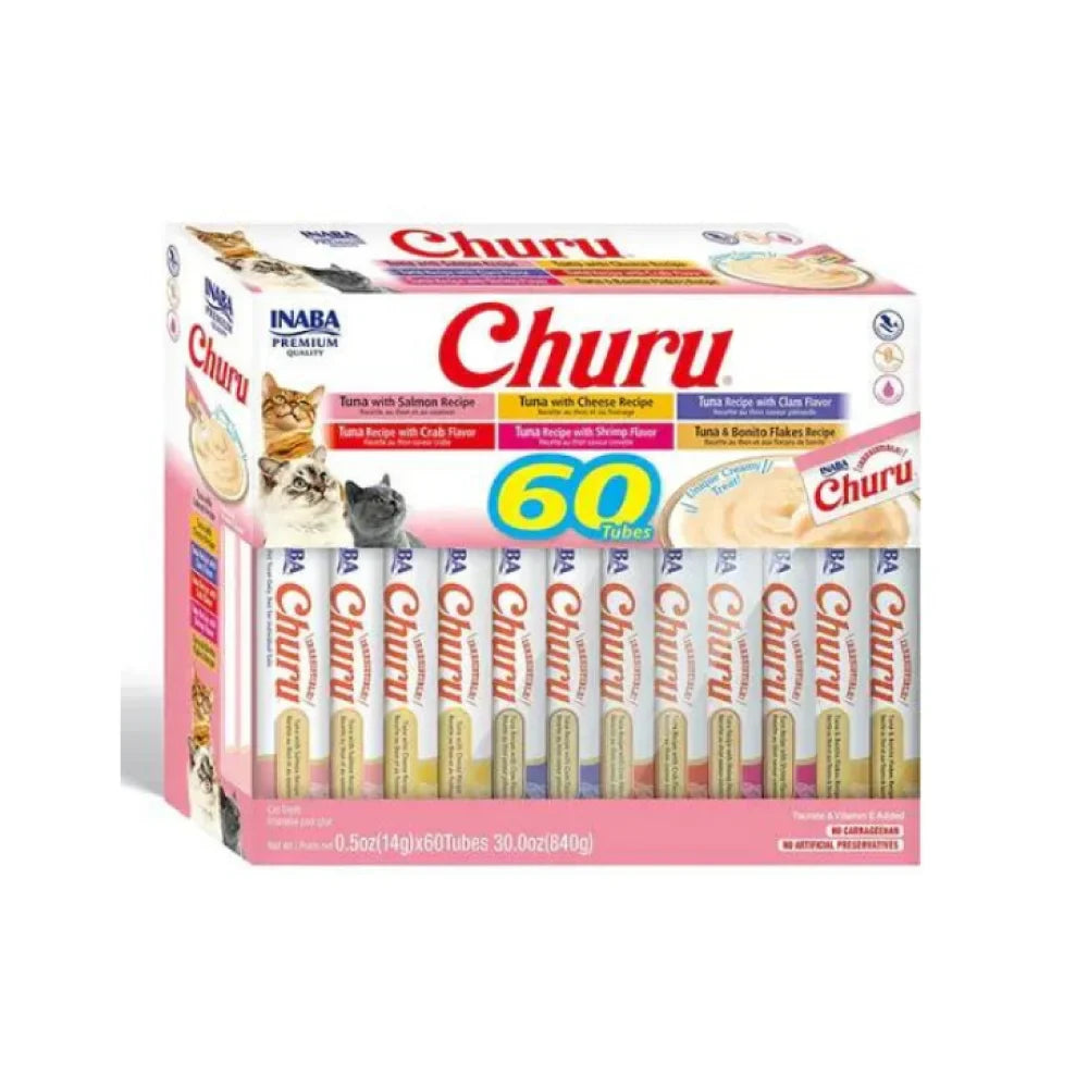 اينابا تشورو تونا ومأكولات بحرية متنوع 60 ظرف × 14غ | صيدلية.كوم.