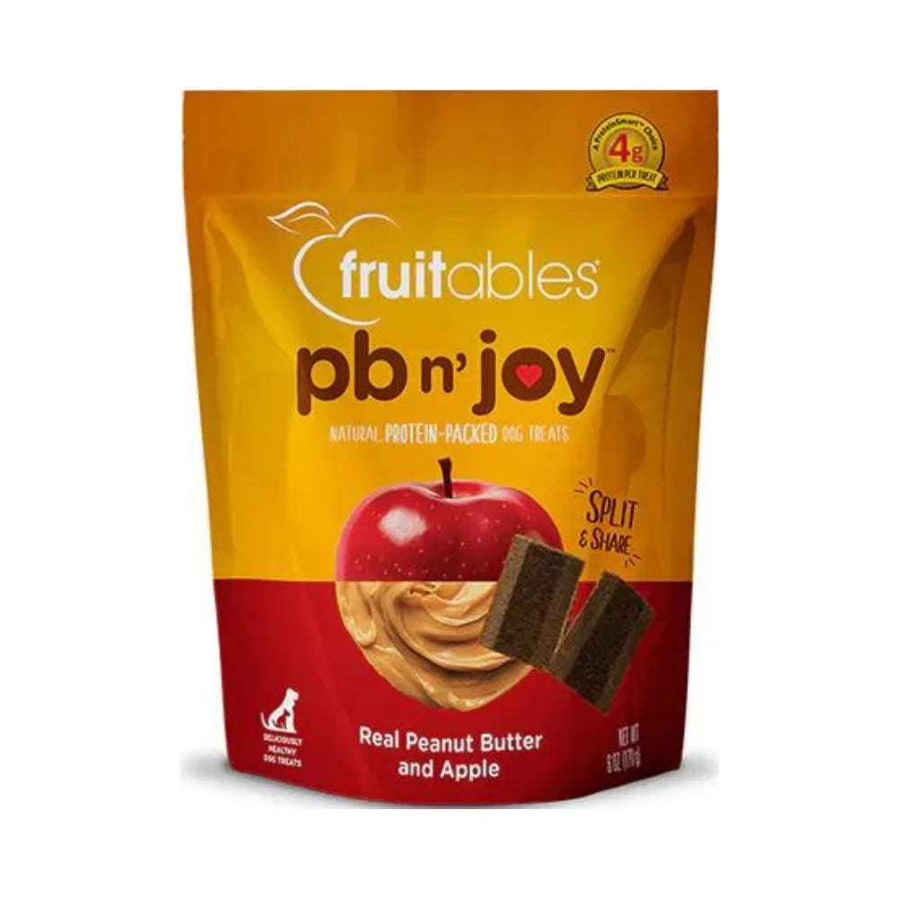 فروتبلز بي بي ان جوي مكافآت بزبدة فول السوداني والتفاح للكلاب 170 غ |  صيدلية.كوم.