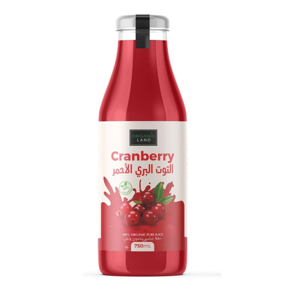 عصير التوت البري الأحمر من أورجانيك لاند 750 مل | صيدلية.كوم.